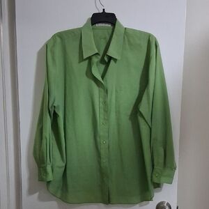 Foxcroft Green Button-down Top Size 20W